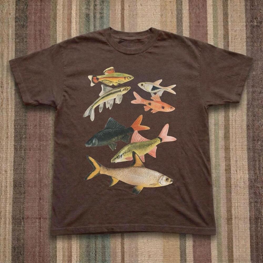 Brown Fish Graphic Tee